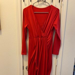 Asymmetric ruched dress -brand new!